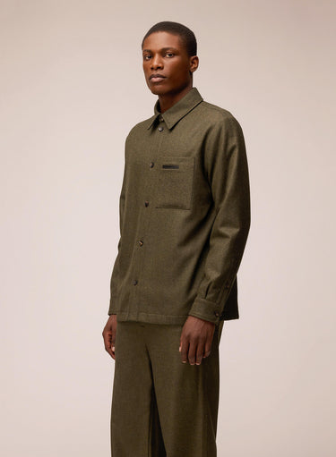 OVERSHIRT IMBOTTITA IN LANA E CASHMERE