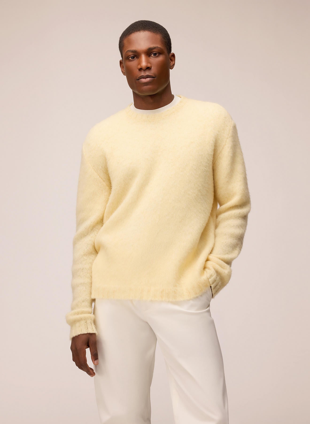 MAGLIONE A GIROCOLLO IN CASHMERE GARZATO