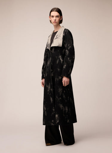 CAPPOTTO DOUBLE JACQUARD A CLESSIDRA 