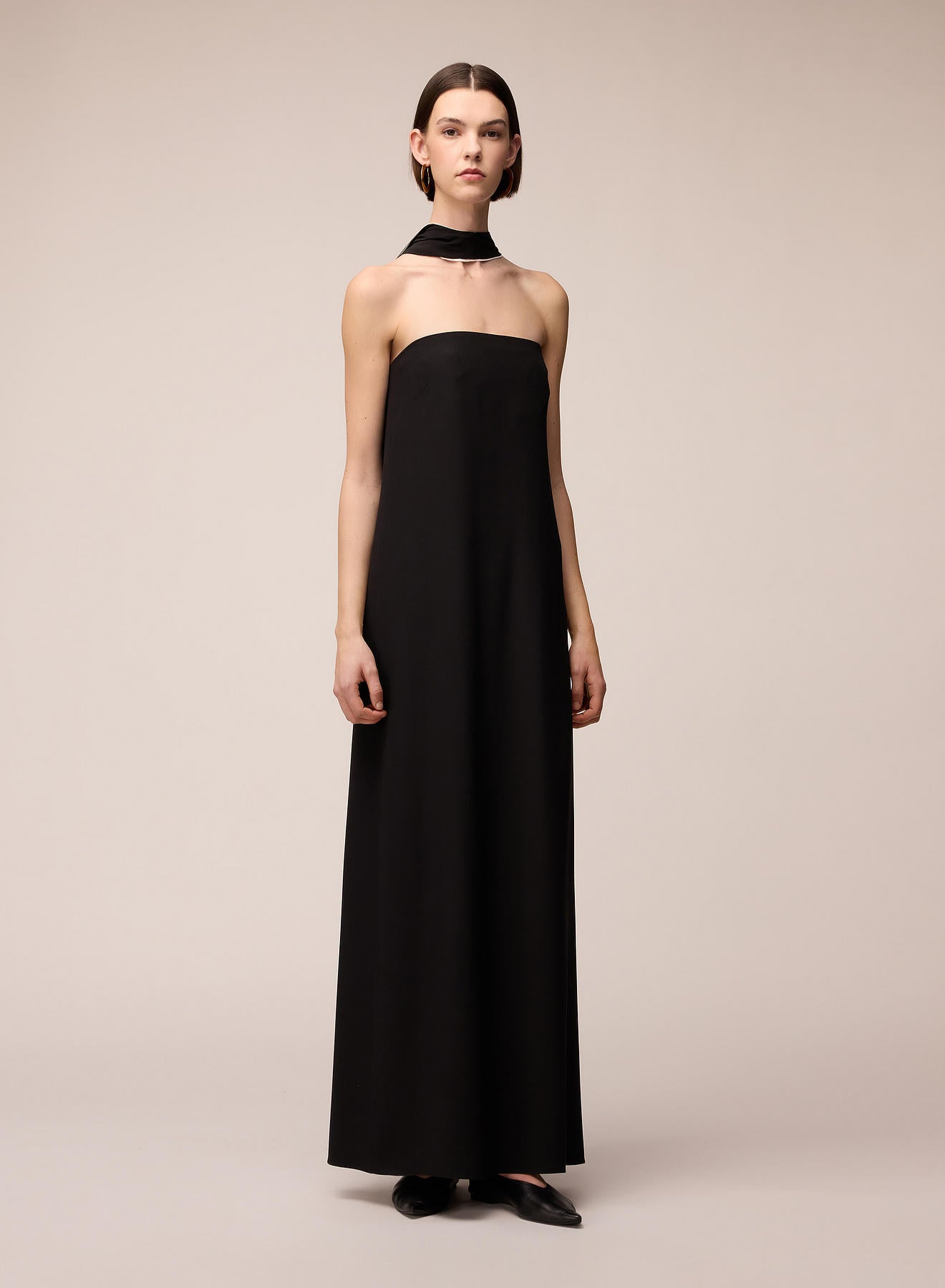 ABITO LUNGO IN CREPE DE CHINE