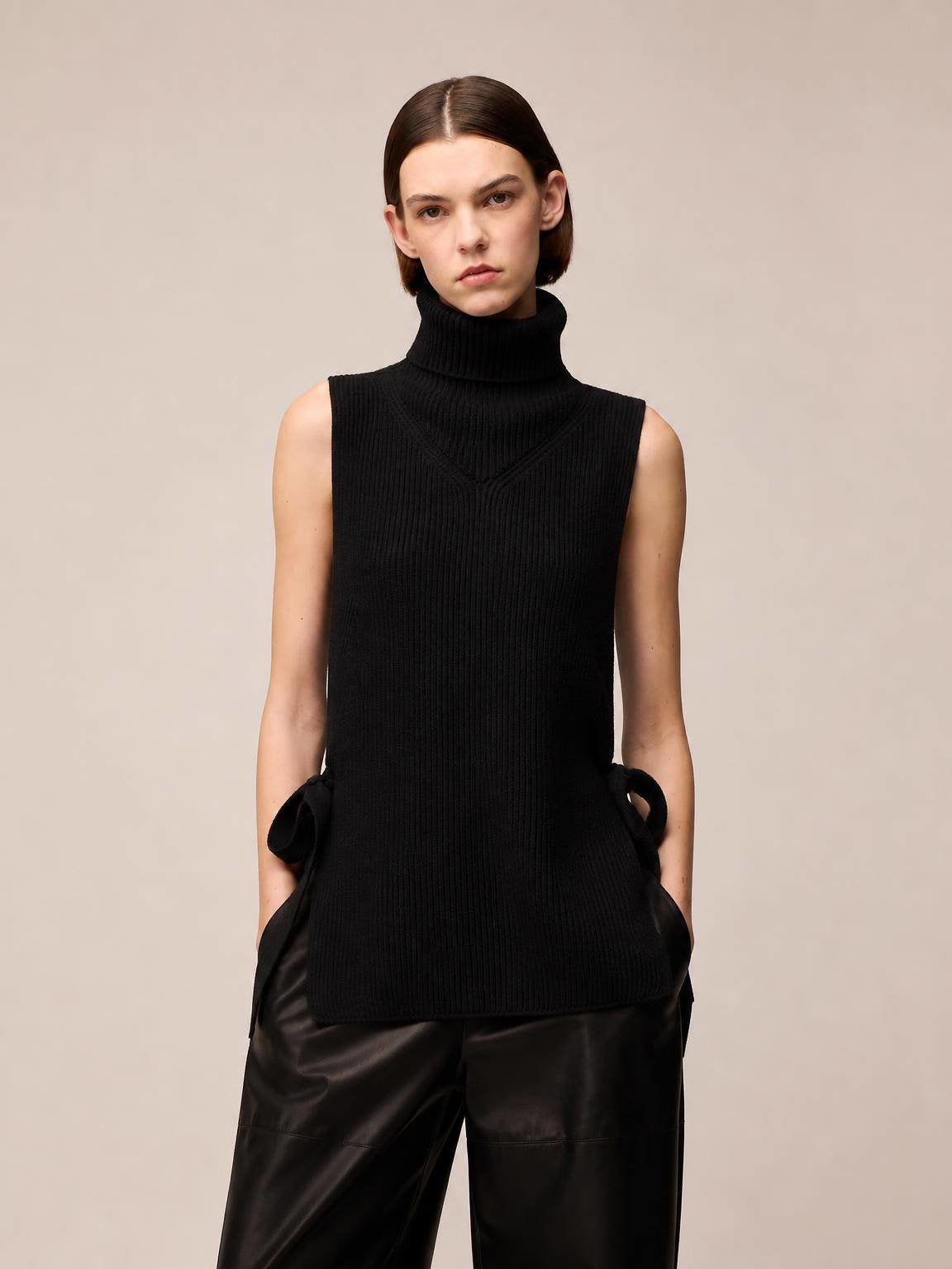 GILET A COSTE IN LANA MERINO
