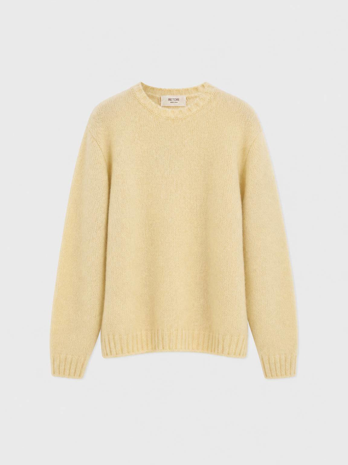 BRUSHED CASHMERE CREWNECK