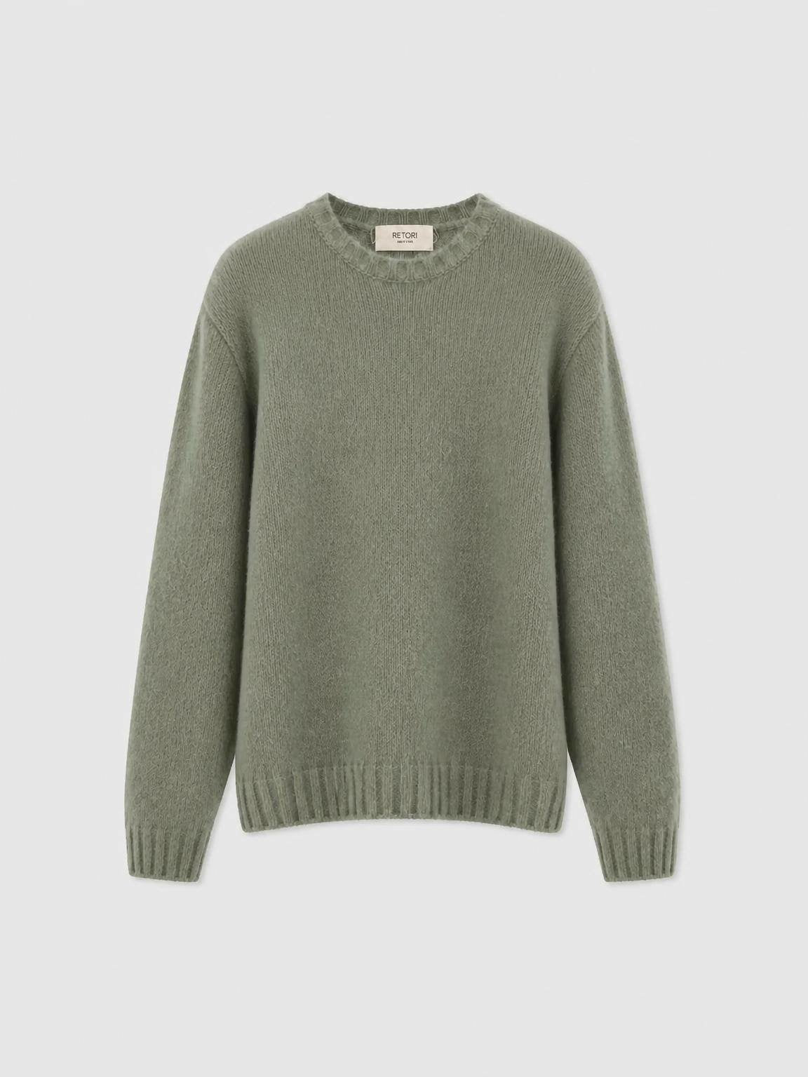 BRUSHED CASHMERE CREWNECK