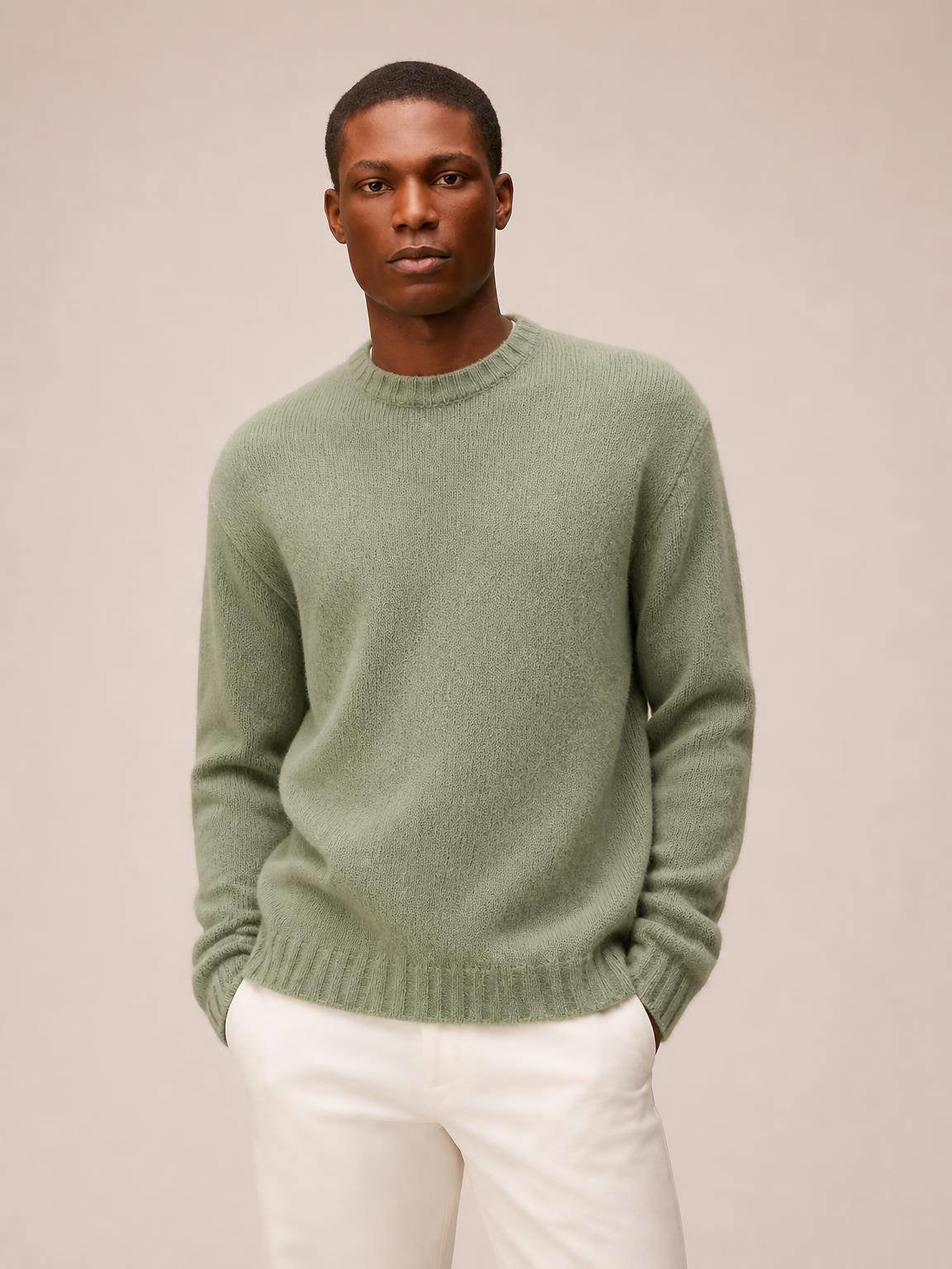 MAGLIONE A GIROCOLLO IN CASHMERE GARZATO