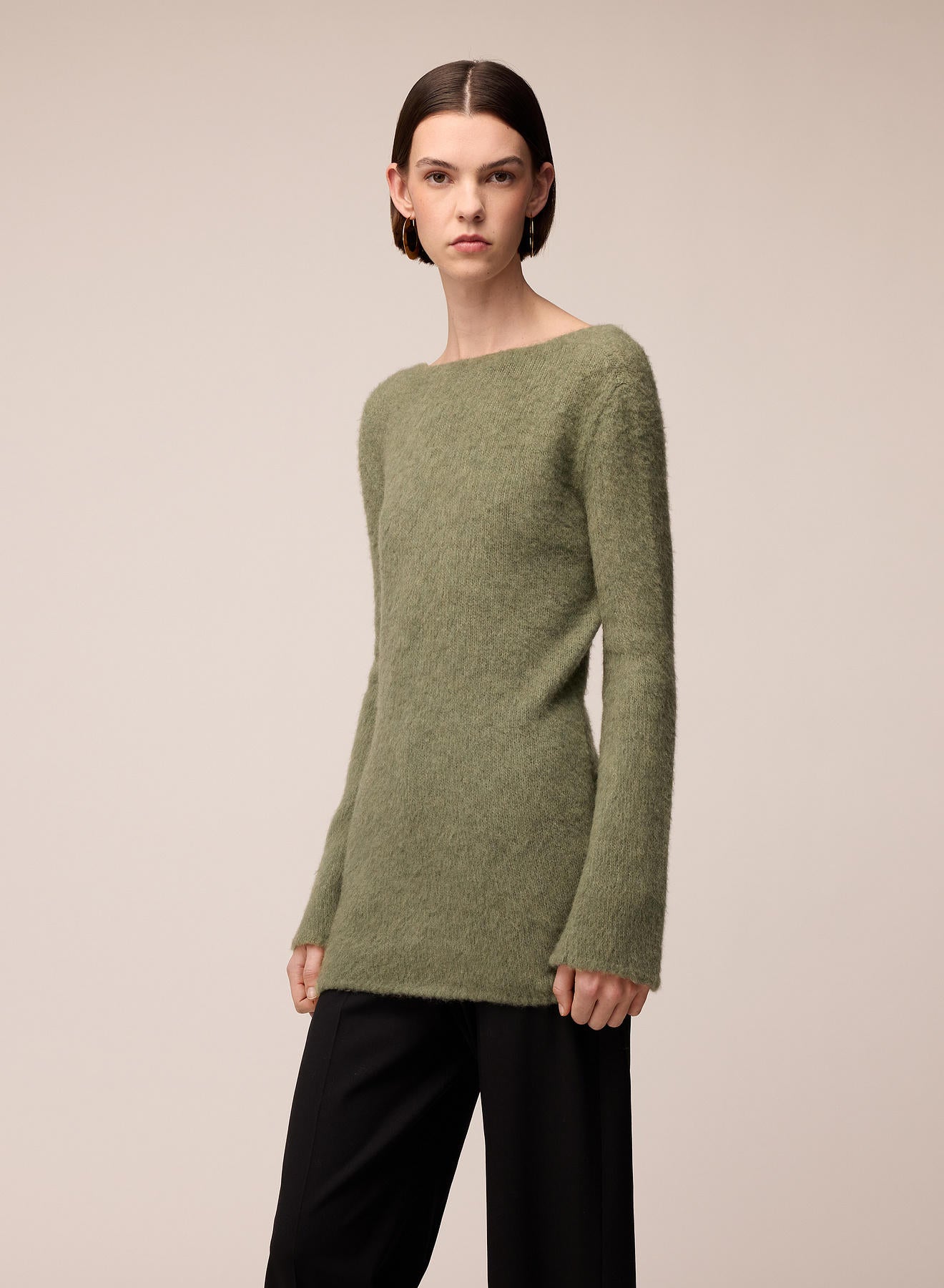 ABITO CORTO IN CASHMERE SPAZZOLATO