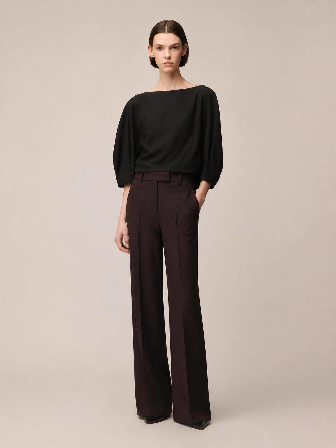 WOOL TAILORING PANTS