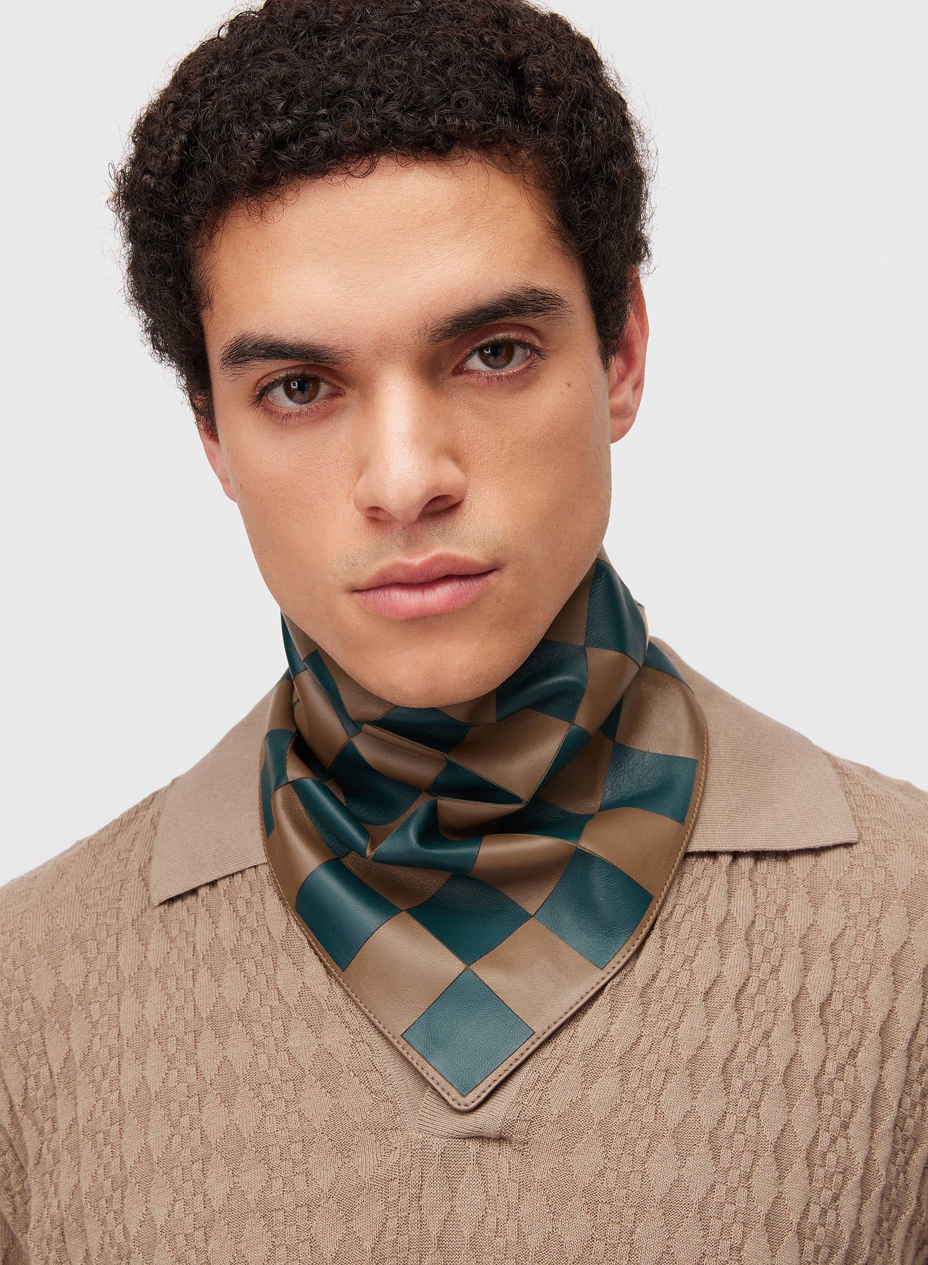 BANDANA DAMIER COLOR BLOCK
