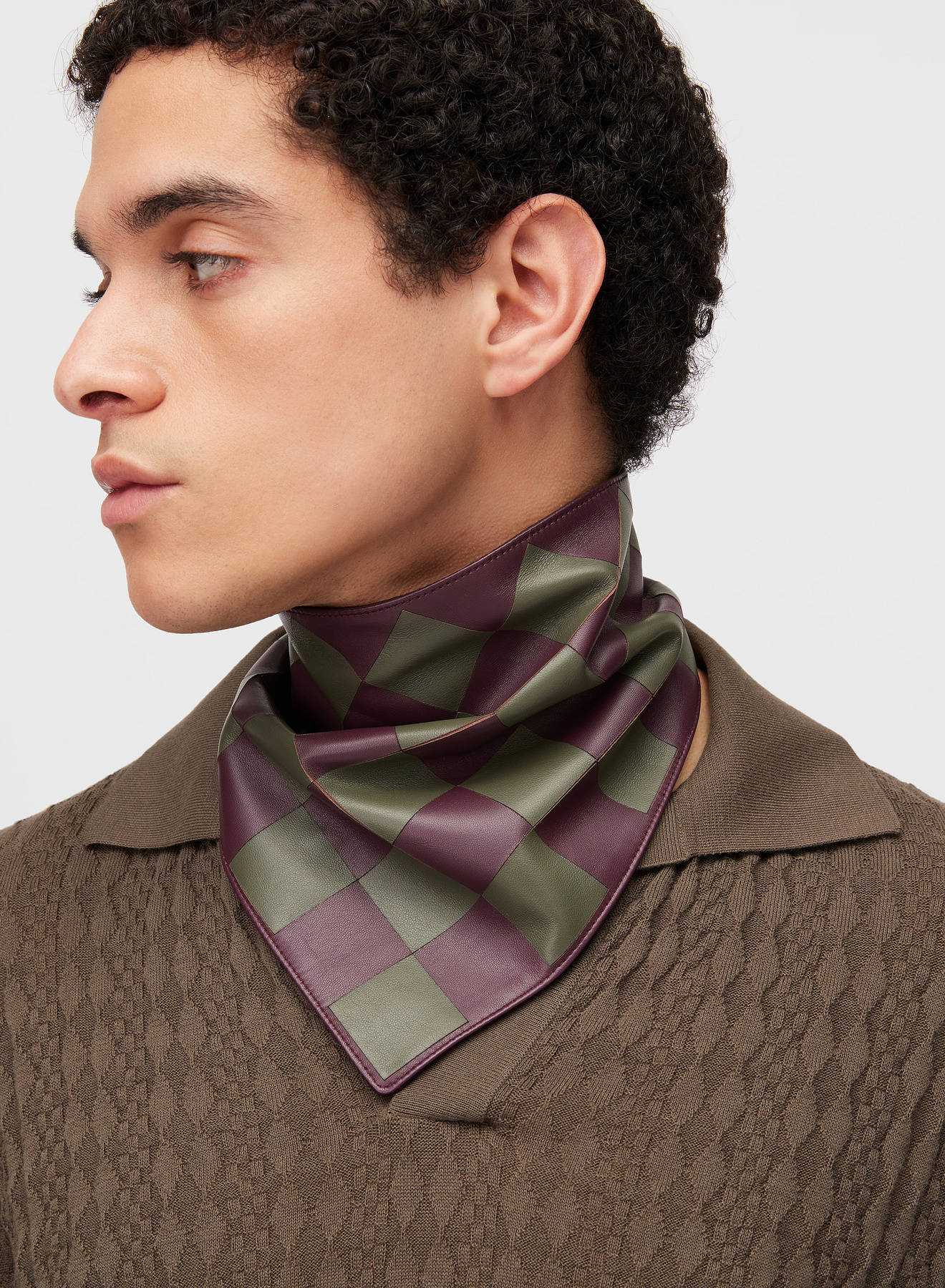 BANDANA DAMIER COLOR BLOCK