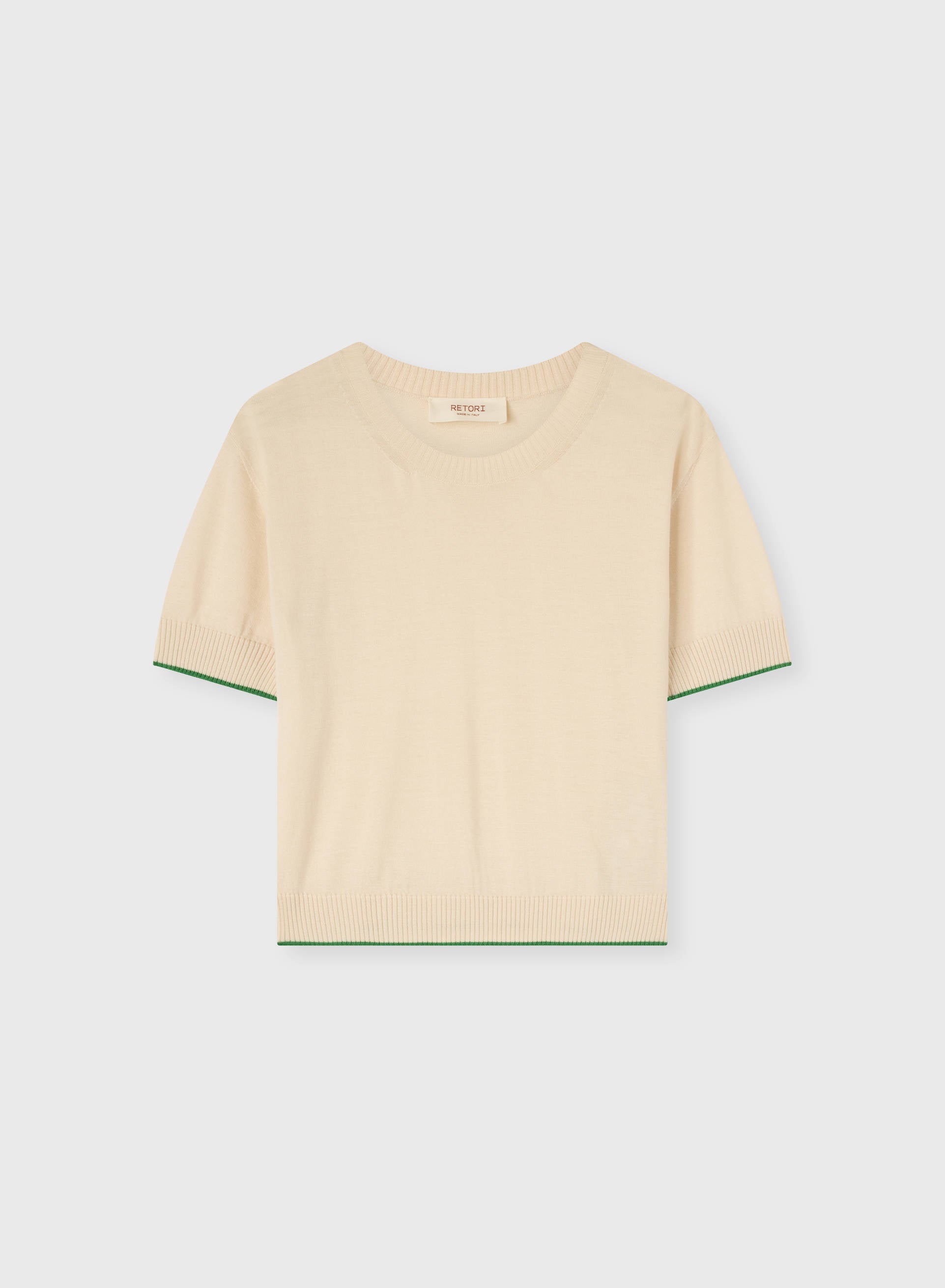 T-SHIRT RELAXED FIT IN LANA E SETA
