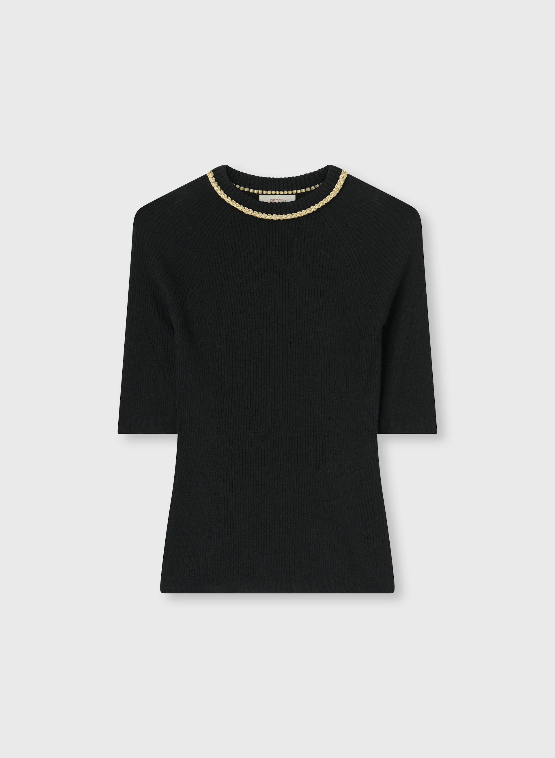 T-SHIRT IN MAGLIA CON CATENA
