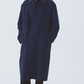 Retori Double Jacquard Coat Navy And Sky - Ready To Wear - Luxury Overcoats for Men