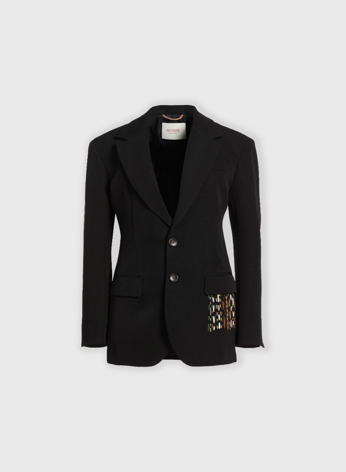 BLAZER CON TASCA RICAMATA